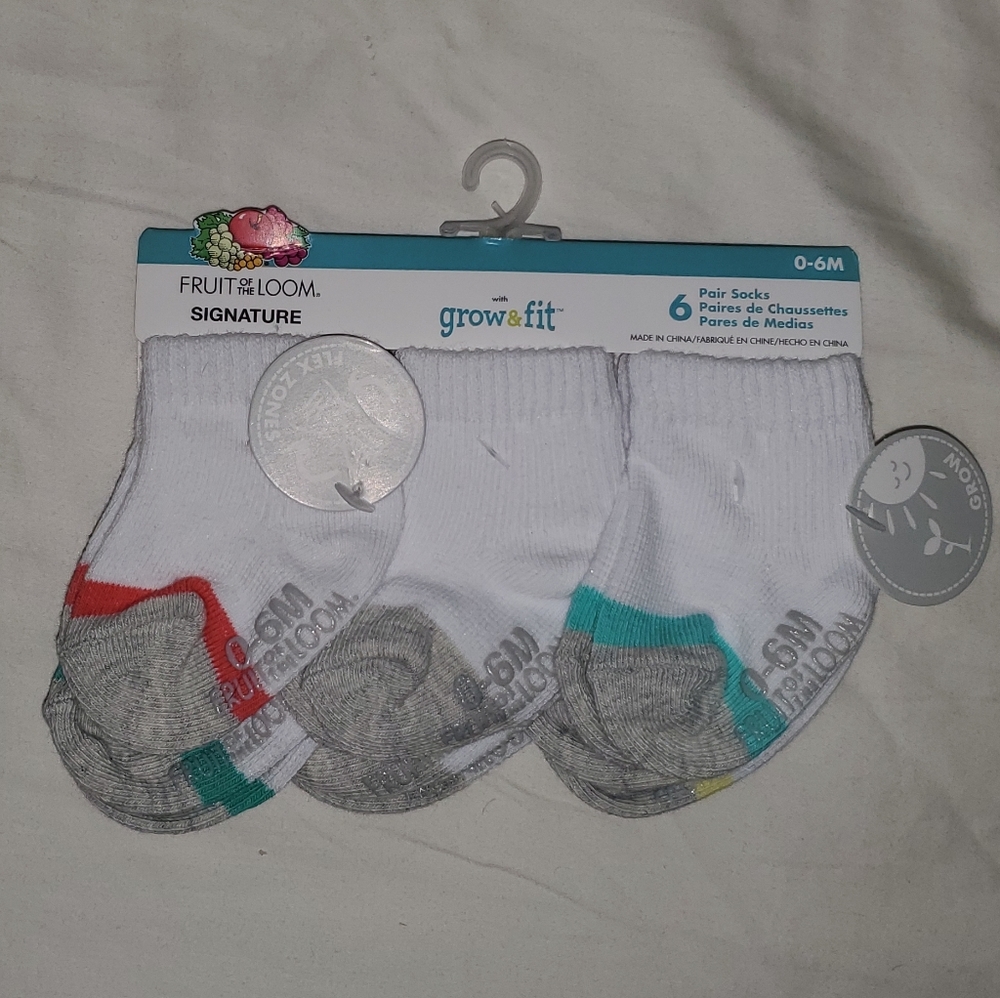Fruit of the loom baby socks